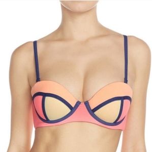 NWT Maaji bikini top color block